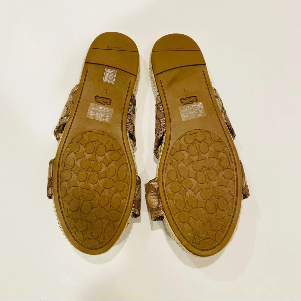 Coach Charli Espadrille Slides Size 11 - Picture 7 of 13